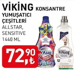 VİKİNG KONSANTRE YUMUŞATICI ÇEŞİTLERİ 1440 ML